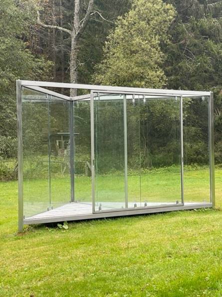 Kunst im Wald, Glas, Metal